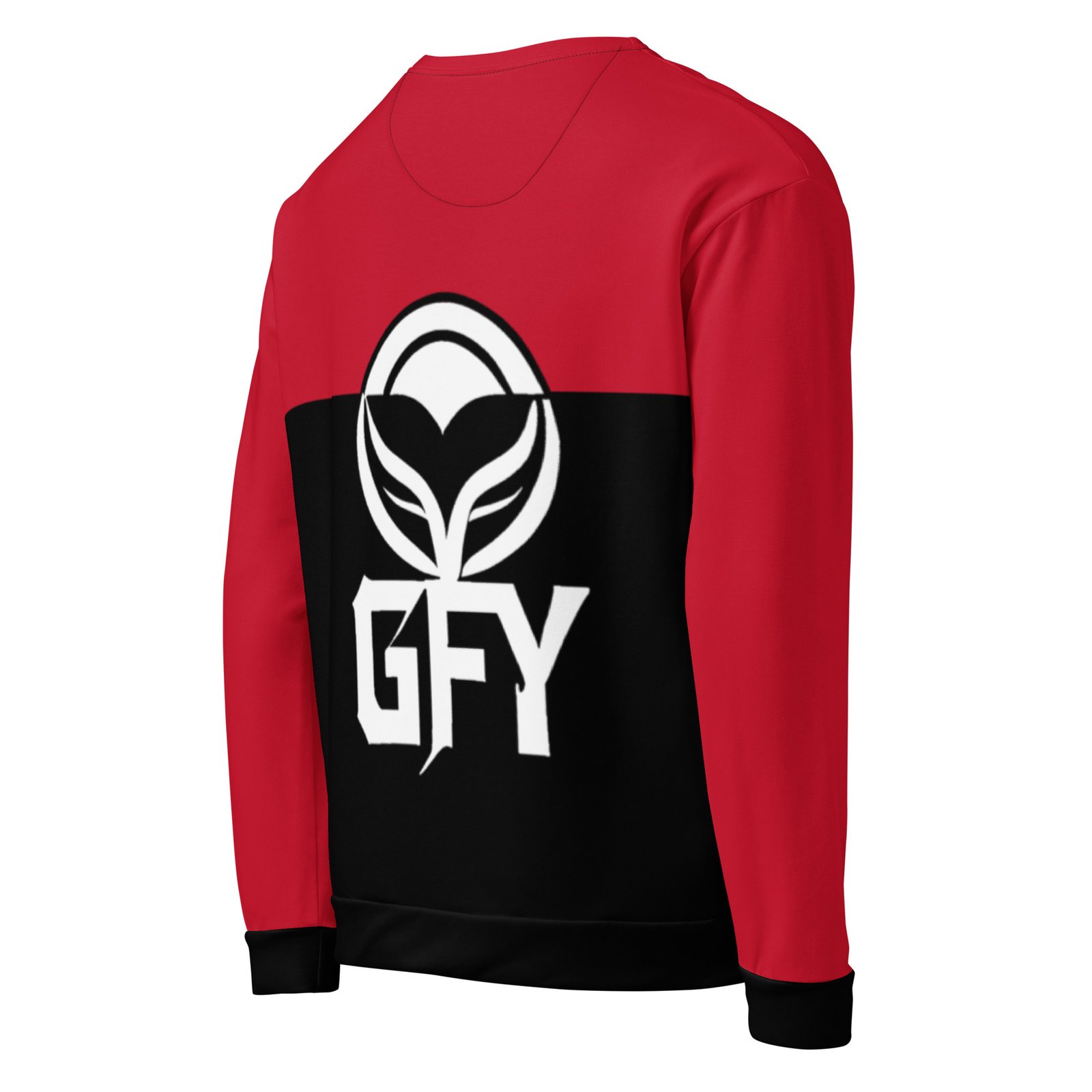 GFY Clothing: Design 02 – Unisex Sweatshirt – Black, Red & White - Image 9