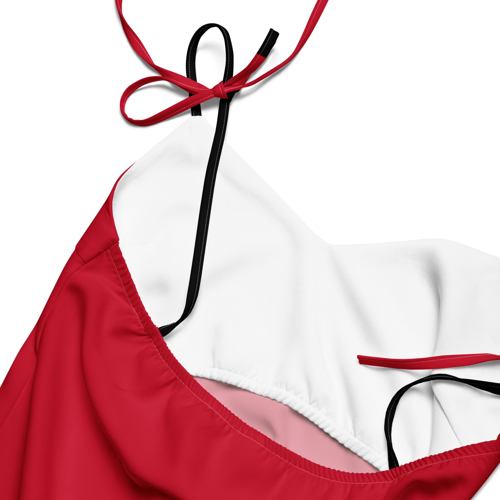 Remake GFY Clothing: Design 02 – Tie-strap midi dress – Black, Red & White - Image 10